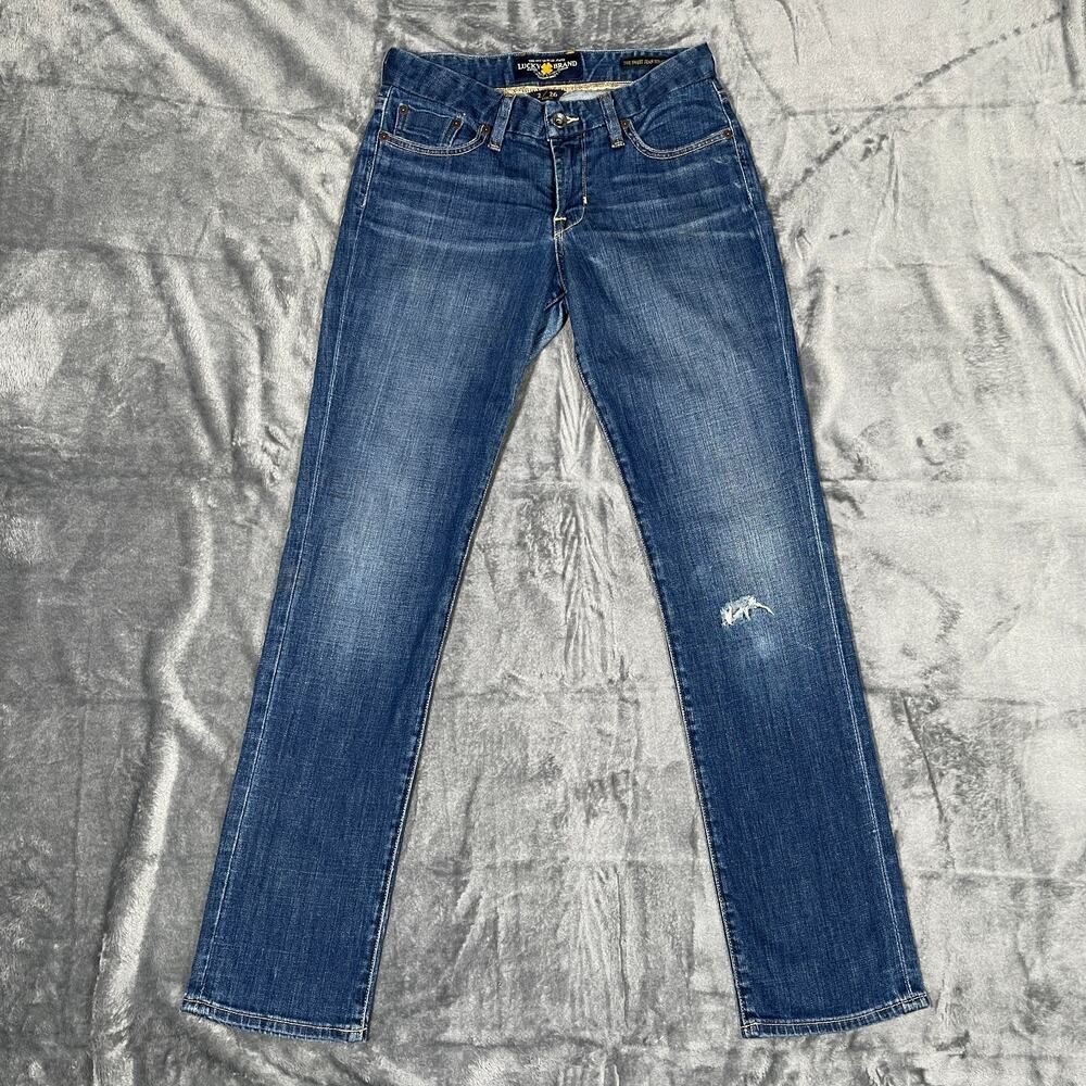 Lucky Brand Sweet Jean Straight Ankle Womens Size 2/26 Blue Denim Casual